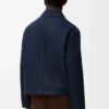 Denim iş kıyafeti ceket İndigo Mavisi