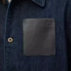 Denim iş kıyafeti ceket İndigo Mavisi