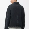 Denim iş kıyafeti ceketi Siyah