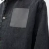 Denim iş kıyafeti ceketi Siyah