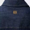 Denim indigo mavisi drape gömlek