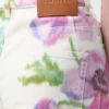 Denim kot pantolon Beyaz/Pembe