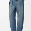 Denim kot pantolon Yıkanmış denim