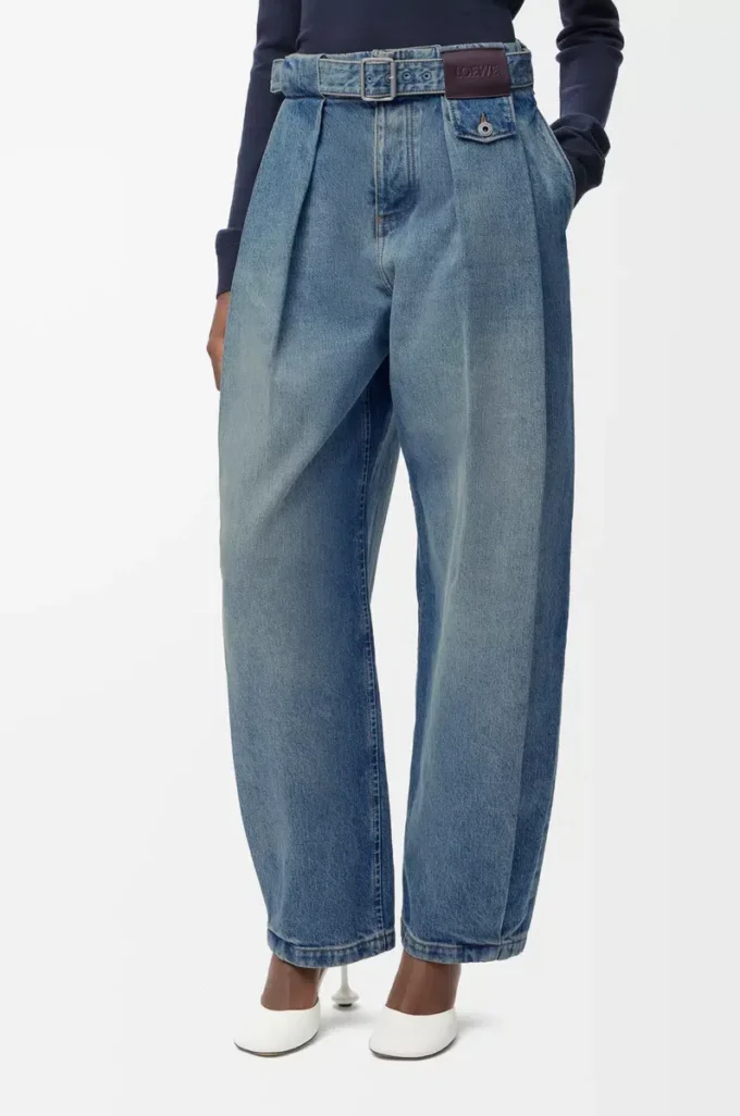 Denim kot pantolon Yıkanmış denim