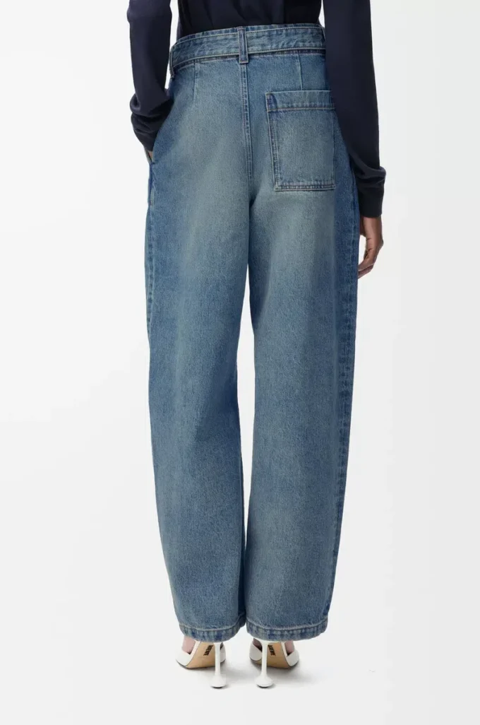 Denim kot pantolon Yıkanmış denim