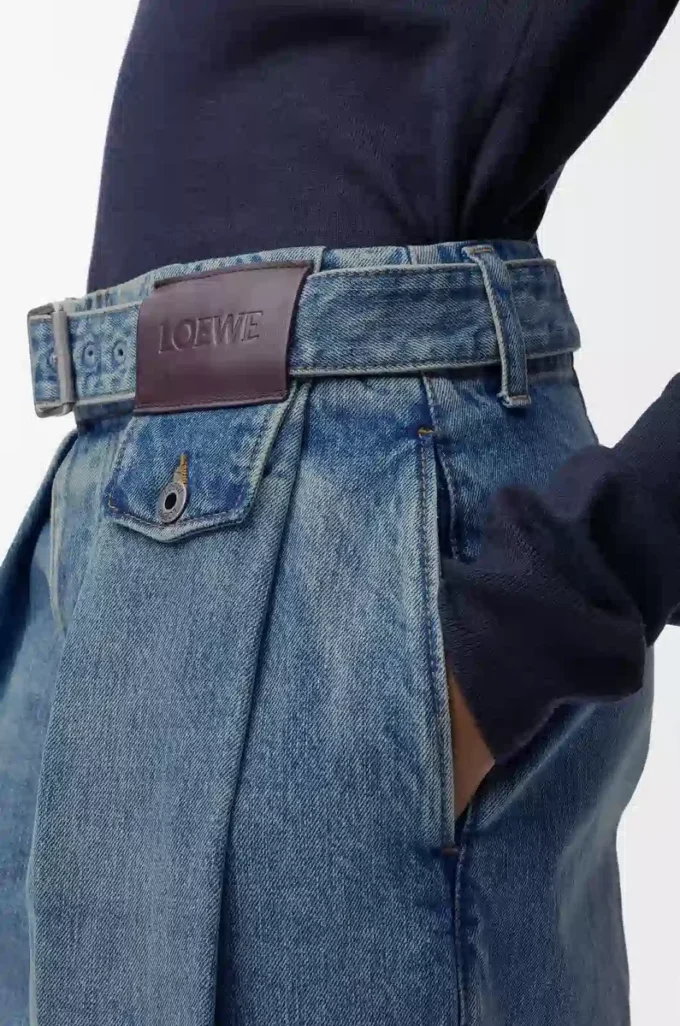 Denim kot pantolon Yıkanmış denim