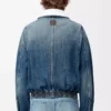 Denim mavisi fermuarlı ceket