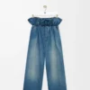Denim mavisi Flamenko kot pantolon