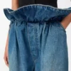 Denim mavisi Flamenko kot pantolon