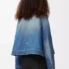 Denim mavisi trapez ceket