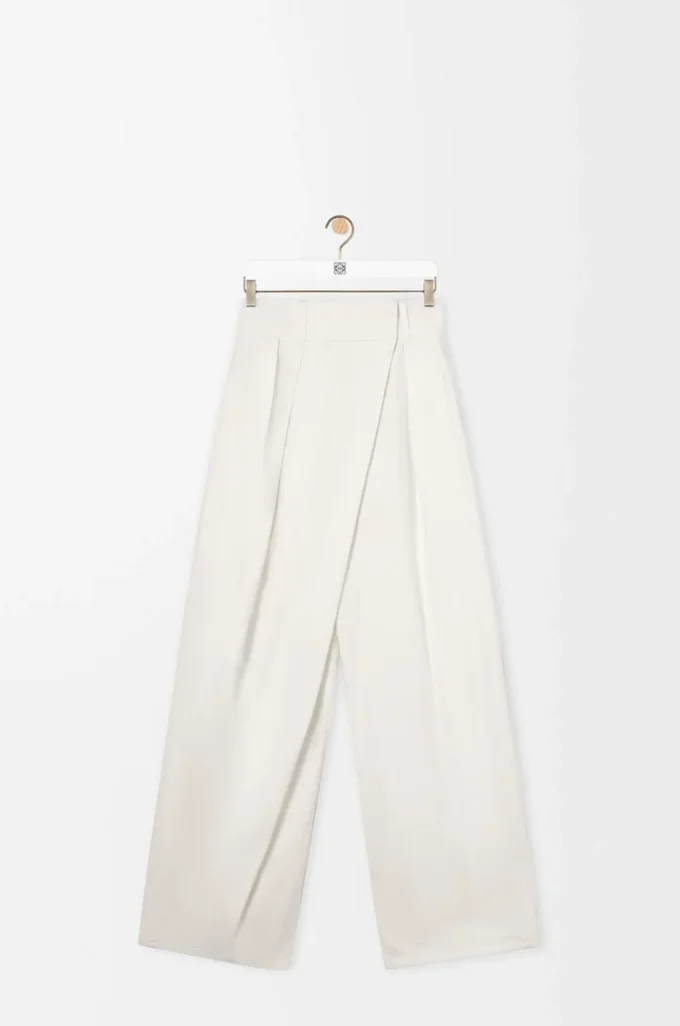 Denim sargılı kot pantolon Beyaz