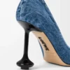 Denim Toy topuklu ayakkabı Yıkanmış Denim