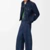 Denim ve nappa dana derisinden hibrit ceket Ham Denim