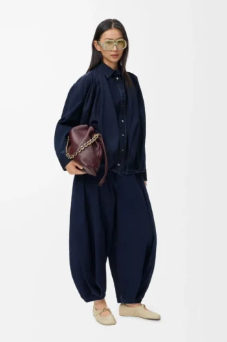 Denimden drape jean Koyu indigo