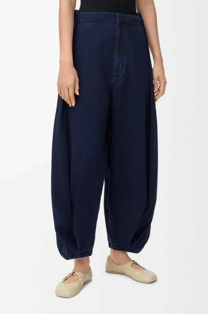 Denimden drape jean Koyu indigo