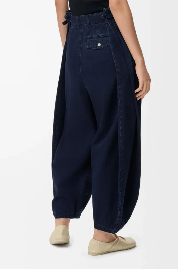 Denimden drape jean Koyu indigo