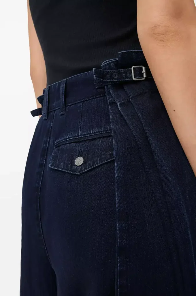 Denimden drape jean Koyu indigo
