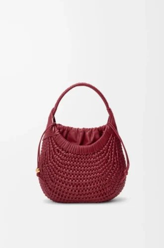 Deri Diamond hobo çanta Kiraz