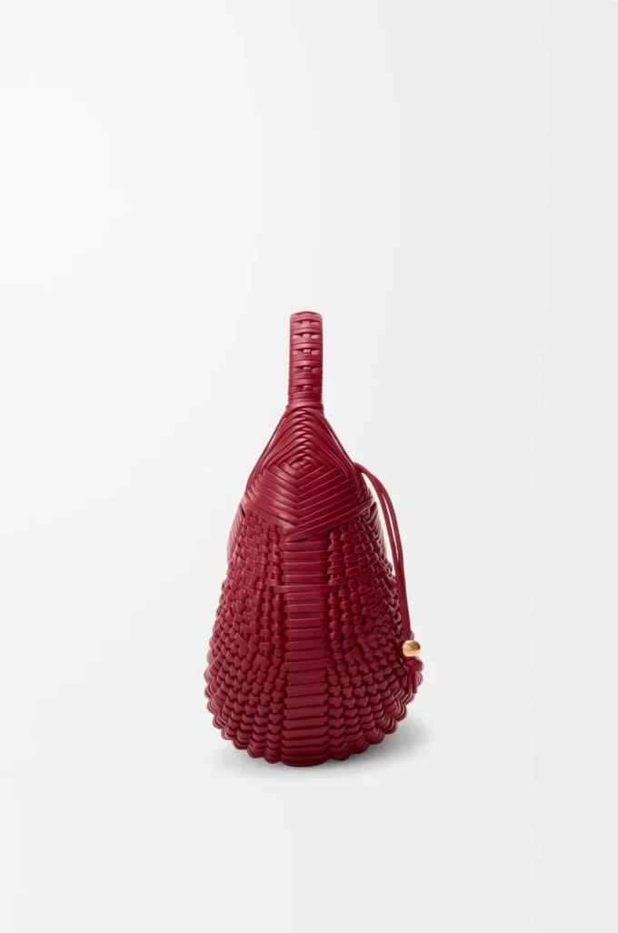 Deri Diamond hobo çanta Kiraz