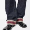 Dönüşlü kot pantolon Raw Denim/Mavi