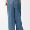 Drapeli kot pantolon, indigo mavisi