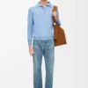 Düz paça kot pantolon Vintage Mavi