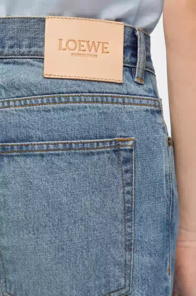 Düz paça kot pantolon Vintage Mavi