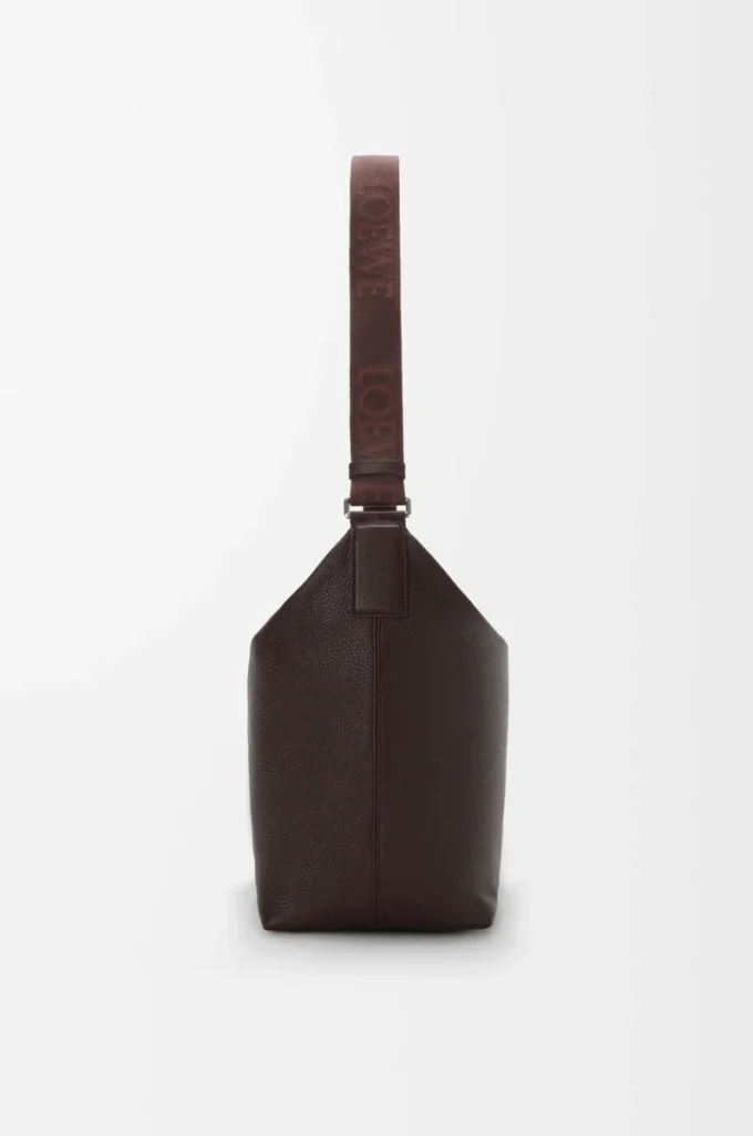 Esnek damarlı dana derisinden Cubi crossbody çanta Oxblood