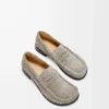 Fırçalanmış süet Campo loafer Haki Yeşili