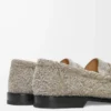 Fırçalanmış süet Campo loafer Haki Yeşili