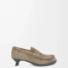 Fırçalanmış süet haki yeşili Campo loafer