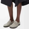Fırçalanmış süet haki yeşili Campo loafer