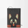 Futurist Cat deri defter Siyah/Çok renkli