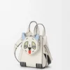 Futurist Cat kompakt Hammock çanta, klasik dana derisi, Soft White