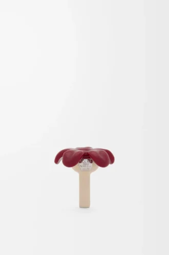 Gümüşten yapılmış Flower Seat kolye ucu Gümüş/Bordo