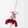 Gümüşten yapılmış Flower Seat kolye ucu Gümüş/Bordo