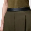 Haki yeşili yün pantolon