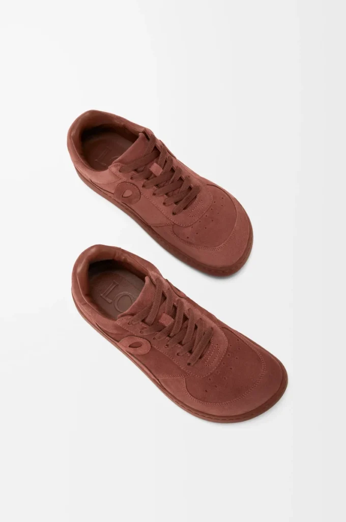 Jambo süet dana derisi spor ayakkabı Burnt Red