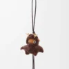 Kahverengi shearling Fawnie charm
