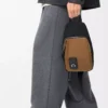 Kanvas ve süetten Flex sling Siyah/Koyu Altın