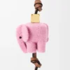 Keçe ve dana derisinden fil charm Candy
