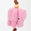 Keçe ve dana derisinden fil charm Candy