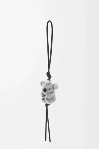 Keçe ve dana derisinden koala charm Light Grey/Black