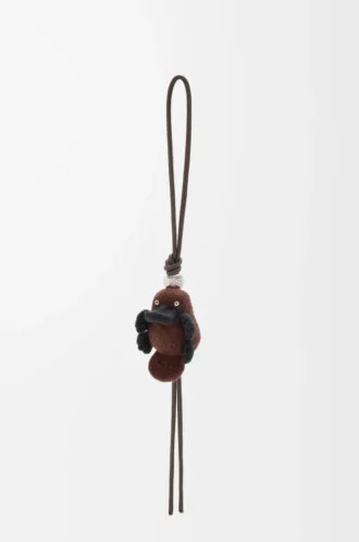Keçeden Platypus charm Çikolata/Siyah