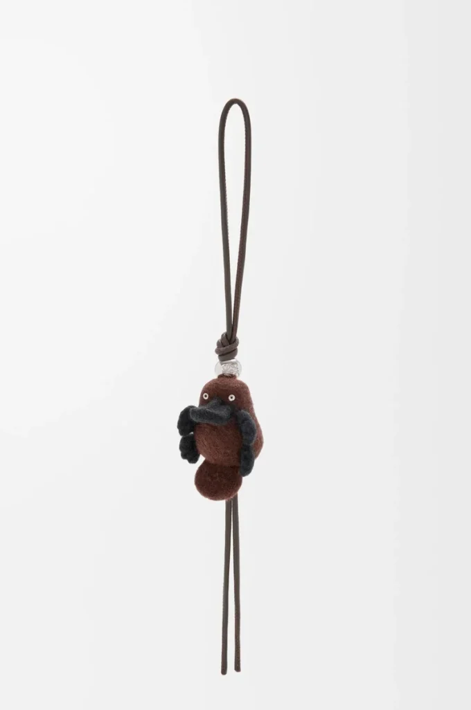 Keçeden Platypus charm Çikolata/Siyah