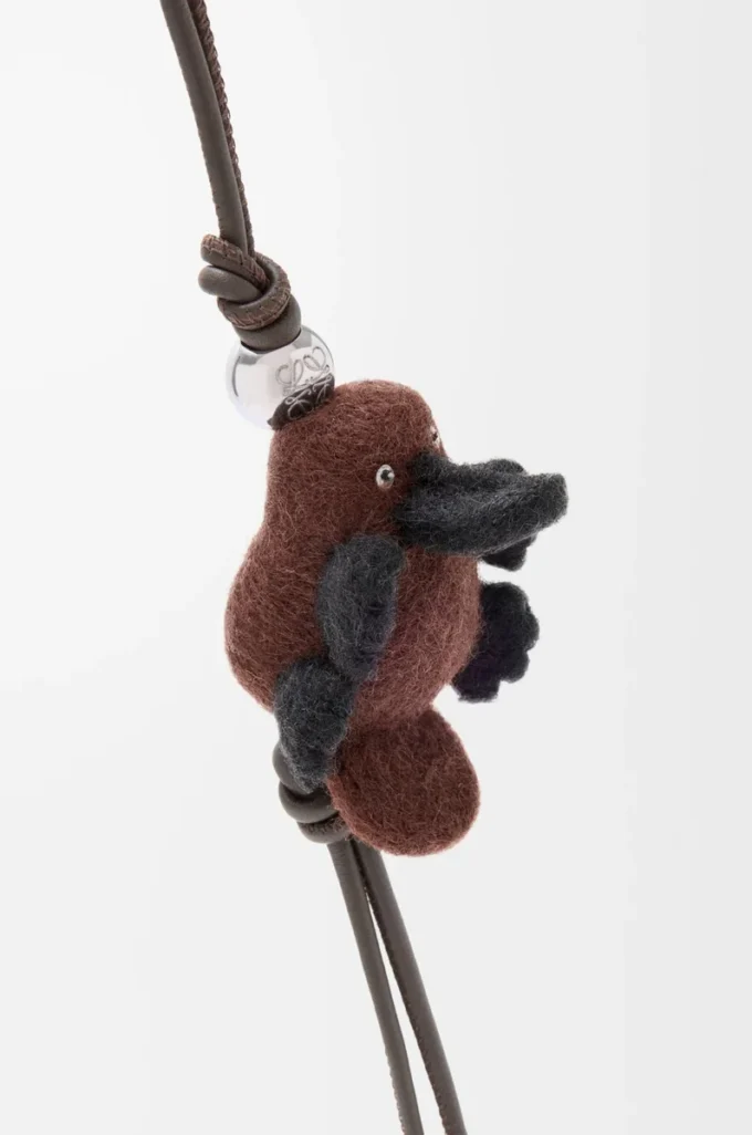 Keçeden Platypus charm Çikolata/Siyah