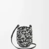Küçük Nest Basket çanta, dana derisi Siyah/Beyaz