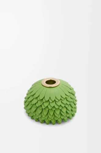 Klasik dana derisi Apple Green çiçek zar