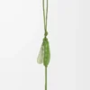 Klasik dana derisinden bezelye kabuğu charm, Spring Green/Spring Jade Klasik dana derisinden bezelye kabuğu charm, Spring Green/Spring Jade