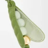 Klasik dana derisinden bezelye kabuğu charm, Spring Green/Spring Jade Klasik dana derisinden bezelye kabuğu charm, Spring Green/Spring Jade